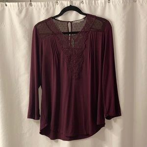 Dalina Crochet Detail Knit Top